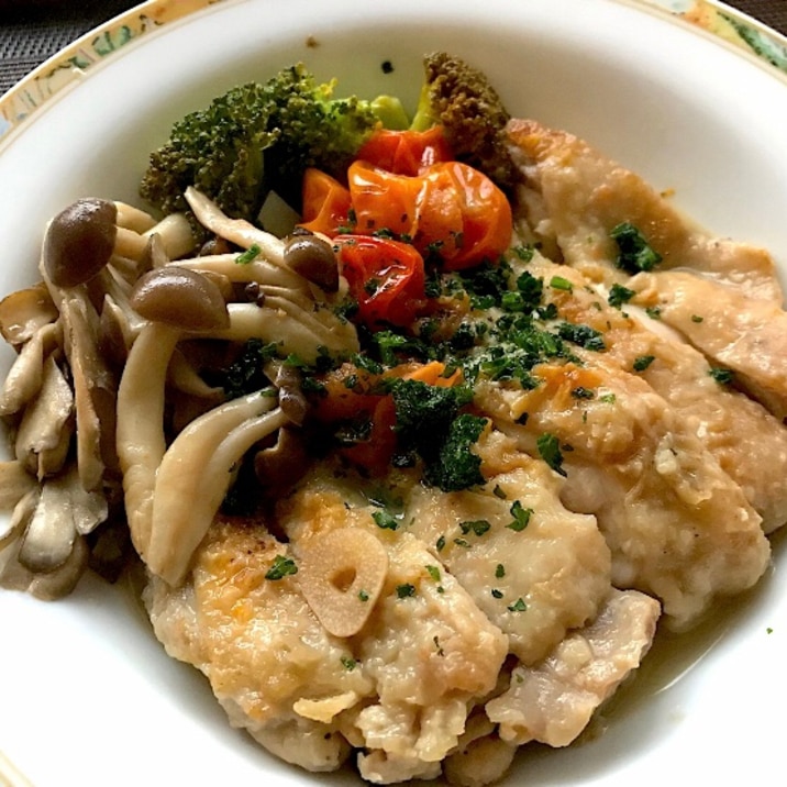 鶏モモ肉のクリスマス風煮込み☆